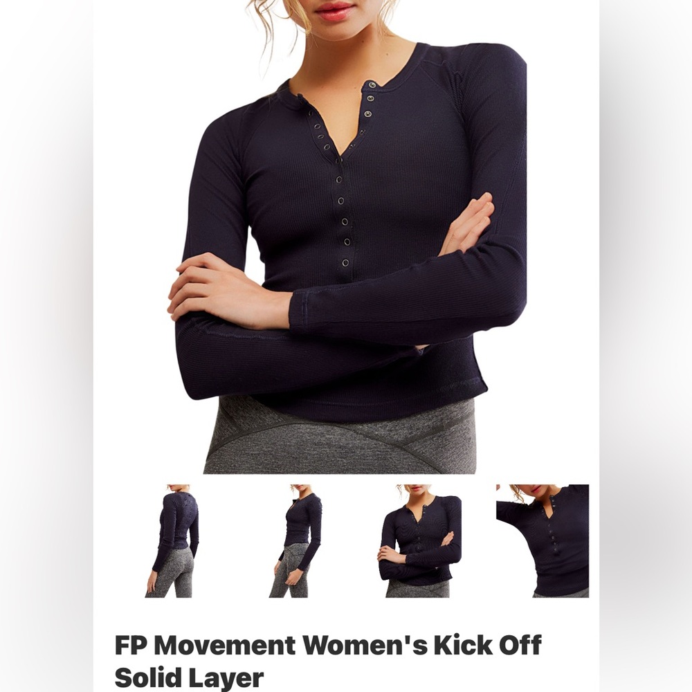 Free People Women’s Kick off solid layerTop